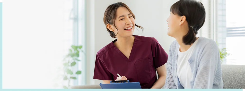 看護師が患者さんに直接ご案内