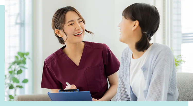看護師が患者さんに直接ご案内